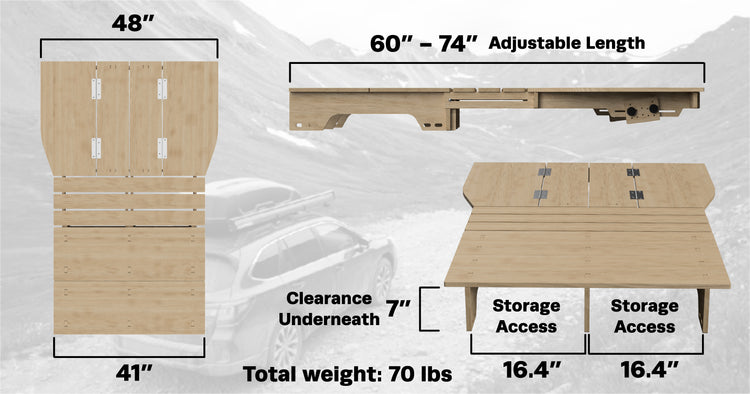 Car Camping Sleeping Platform | Built-to-Order | CarToCamp